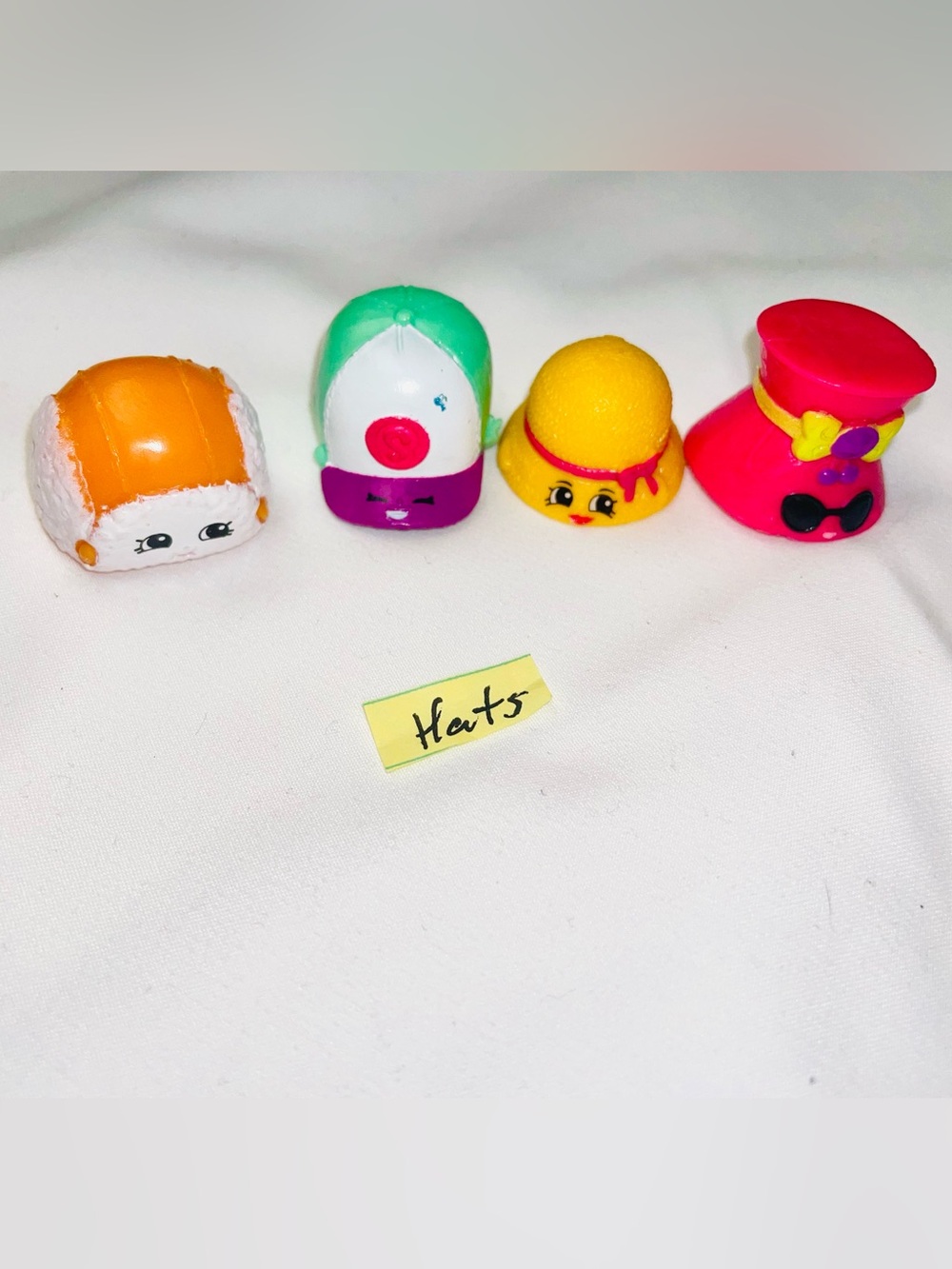 Shopkins Hats Collection S3- Flappy Cap, Casper Cap, Hattie Hat, Shady Hat